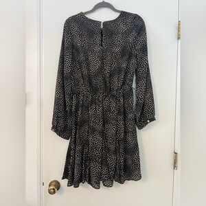 Emma and Michelle Elegant Black and White Polka Dot Dress size M